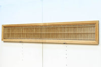 繊細な縦繁格子と美しい木地色が映える縦繁欄間 EZ2863 在庫1枚