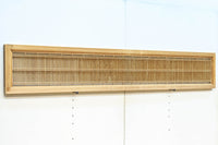 繊細な縦繁格子と美しい木地色が映える縦繁欄間 EZ2863 在庫1枚