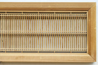 繊細な縦繁格子と美しい木地色が映える縦繁欄間 EZ2863 在庫1枚