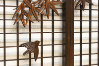 竹雀装飾を施した落ち着いた眺めの書院セット EZ2865 在庫4枚一組