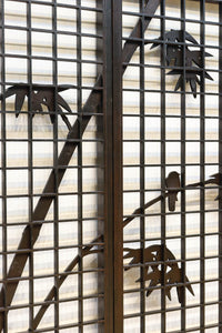 竹雀装飾を施した落ち着いた眺めの書院セット EZ2865 在庫4枚一組