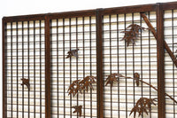 竹雀装飾を施した落ち着いた眺めの書院セット EZ2865 在庫4枚一組