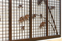 竹雀装飾を施した落ち着いた眺めの書院セット EZ2865 在庫4枚一組