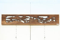 穏やかな風景が広がる彫刻欄間素材 EZ2877 在庫1枚