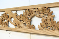 勇ましい鷹と松の縁起の良い絵柄が風格を感じさせる彫刻欄間素材 EZ2883 在庫1枚