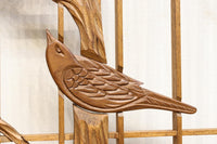 梅の木に鶯が羽を休める風景を描いた書院セット EZ2889 在庫2枚一組