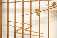 梅の木に鶯が羽を休める風景を描いた書院セット EZ2889 在庫2枚一組