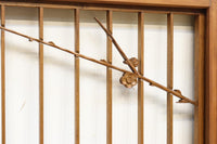 梅の木に鶯が羽を休める風景を描いた書院セット EZ2889 在庫2枚一組