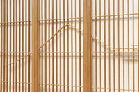 富士山を遠くに臨む静観な風景を描いた書院セット EZ2891 在庫4枚一組