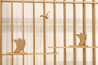 富士山を遠くに臨む静観な風景を描いた書院セット EZ2891 在庫4枚一組