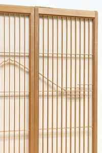 富士山を遠くに臨む静観な風景を描いた書院セット EZ2891 在庫4枚一組