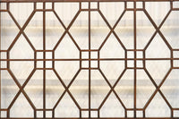 縦繁と幾何学模様のモダンなデザインをした書院 EZ2895 在庫4枚