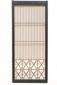 縦繁と幾何学模様のモダンなデザインをした書院 EZ2895 在庫4枚