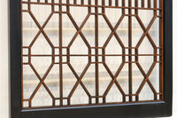 縦繁と幾何学模様のモダンなデザインをした書院 EZ2895 在庫4枚