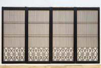 縦繁と幾何学模様のモダンなデザインをした書院 EZ2895 在庫4枚