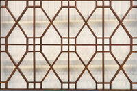 縦繁と幾何学模様のモダンなデザインをした書院 EZ2895 在庫4枚