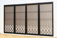 縦繁と幾何学模様のモダンなデザインをした書院 EZ2895 在庫4枚