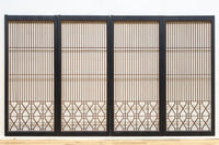 縦繁と幾何学模様のモダンなデザインをした書院 EZ2895 在庫4枚