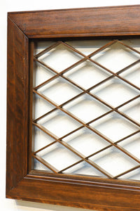 大きな幾何学装飾を備えて格調あるデザインの欄間 EZ2924 在庫1枚