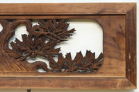 勇壮な鷹と松の絵柄が風格を感じさせる彫刻欄間 EZ2935ab 在庫(a:1 b:1)枚