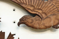 勇壮な鷹と松の絵柄が風格を感じさせる彫刻欄間 EZ2935ab 在庫(a:1 b:1)枚