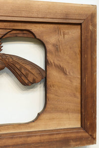 勇壮な鷹と松の絵柄が風格を感じさせる彫刻欄間 EZ2935ab 在庫(a:1 b:1)枚