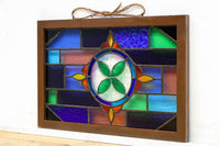 Small size stained glass hanging ornament EZ2977