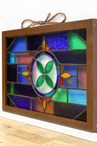 Small size stained glass hanging ornament EZ2977