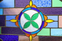 Small size stained glass hanging ornament EZ2977