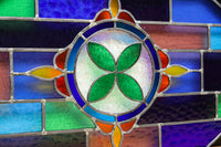 Small size stained glass hanging ornament EZ2977