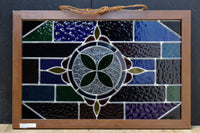 Small size stained glass hanging ornament EZ2977