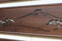 幅1700ミリ!!富士山の風景を描く透かし絵柄欄間 EZ3025