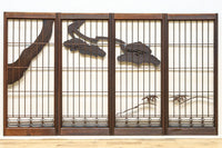 立派な松の木の絵柄が見ごたえのある書院セット EZ3240 在庫4枚一組