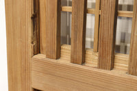 幅 938ミリ,933ミリ 時代の風合いに包まれた風情溢れる透かし板戸 F7976ab 在庫(a:1 b:0)枚