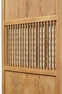 幅 938ミリ,933ミリ 時代の風合いに包まれた風情溢れる透かし板戸 F7976ab 在庫(a:1 b:0)枚