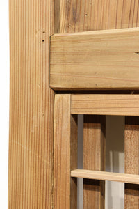 幅 938ミリ,933ミリ 時代の風合いに包まれた風情溢れる透かし板戸 F7976ab 在庫(a:1 b:0)枚