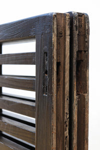 幅877ミリ 重厚な角太格子で風情溢れる全面格子戸 F8058ab 在庫(a:1 b:1)枚