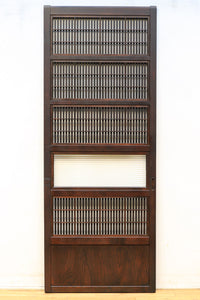 幅675ミリ スリム幅!! モールガラスがレトロ感溢れる大阪格子戸 F8091 在庫1枚