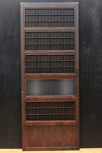 幅675ミリ スリム幅!! モールガラスがレトロ感溢れる大阪格子戸 F8091 在庫1枚