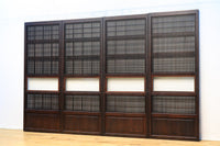 幅675ミリ スリム幅!! モールガラスがレトロ感溢れる大阪格子戸 F8091 在庫1枚