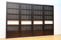 幅675ミリ スリム幅!! モールガラスがレトロ感溢れる大阪格子戸 F8091 在庫1枚