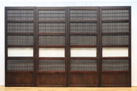 幅675ミリ スリム幅!! モールガラスがレトロ感溢れる大阪格子戸 F8091 在庫1枚