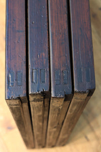 幅675ミリ スリム幅!! モールガラスがレトロ感溢れる大阪格子戸 F8091 在庫1枚