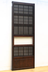 幅675ミリ スリム幅!! モールガラスがレトロ感溢れる大阪格子戸 F8091 在庫1枚