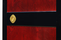 幅911ミリ 漆の色彩に極上の欅杢目模様が見栄えのする金沢板戸 F8125a 在庫1枚