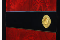 幅911ミリ 漆の色彩に極上の欅杢目模様が見栄えのする金沢板戸 F8125a 在庫1枚