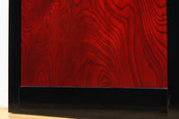 幅911ミリ 漆の色彩に極上の欅杢目模様が見栄えのする金沢板戸 F8125a 在庫1枚