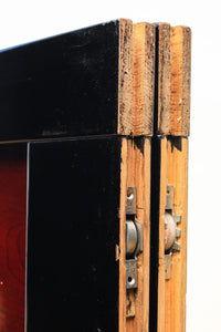 幅911ミリ 漆の色彩に極上の欅杢目模様が見栄えのする金沢板戸 F8125a 在庫1枚