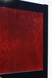 幅911ミリ 漆の色彩に極上の欅杢目模様が見栄えのする金沢板戸 F8125a 在庫1枚