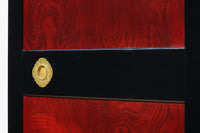 幅895ミリ 激しくうねる極上欅杢目と漆の雅さが見事な金沢板戸 F8125b 在庫2枚